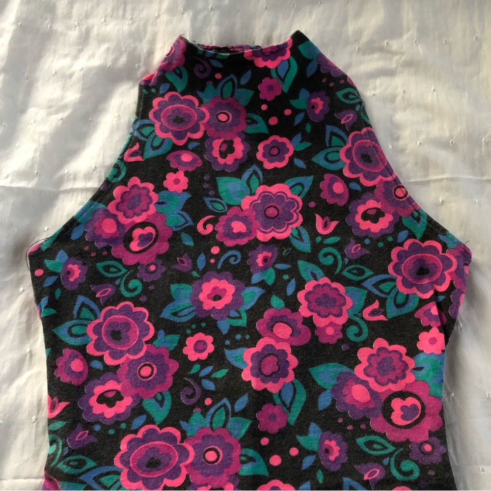 Contempo Casuals floral 90’s bodycon dress size XS
